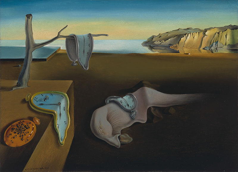  5 belas artes A persistência da Memória de Salvador Dali