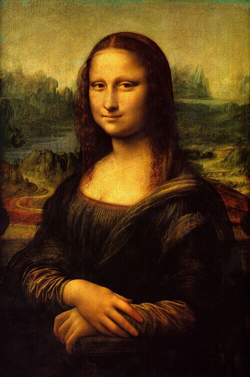 A Bela Arte Monalisa de Leonardo Da Vinci